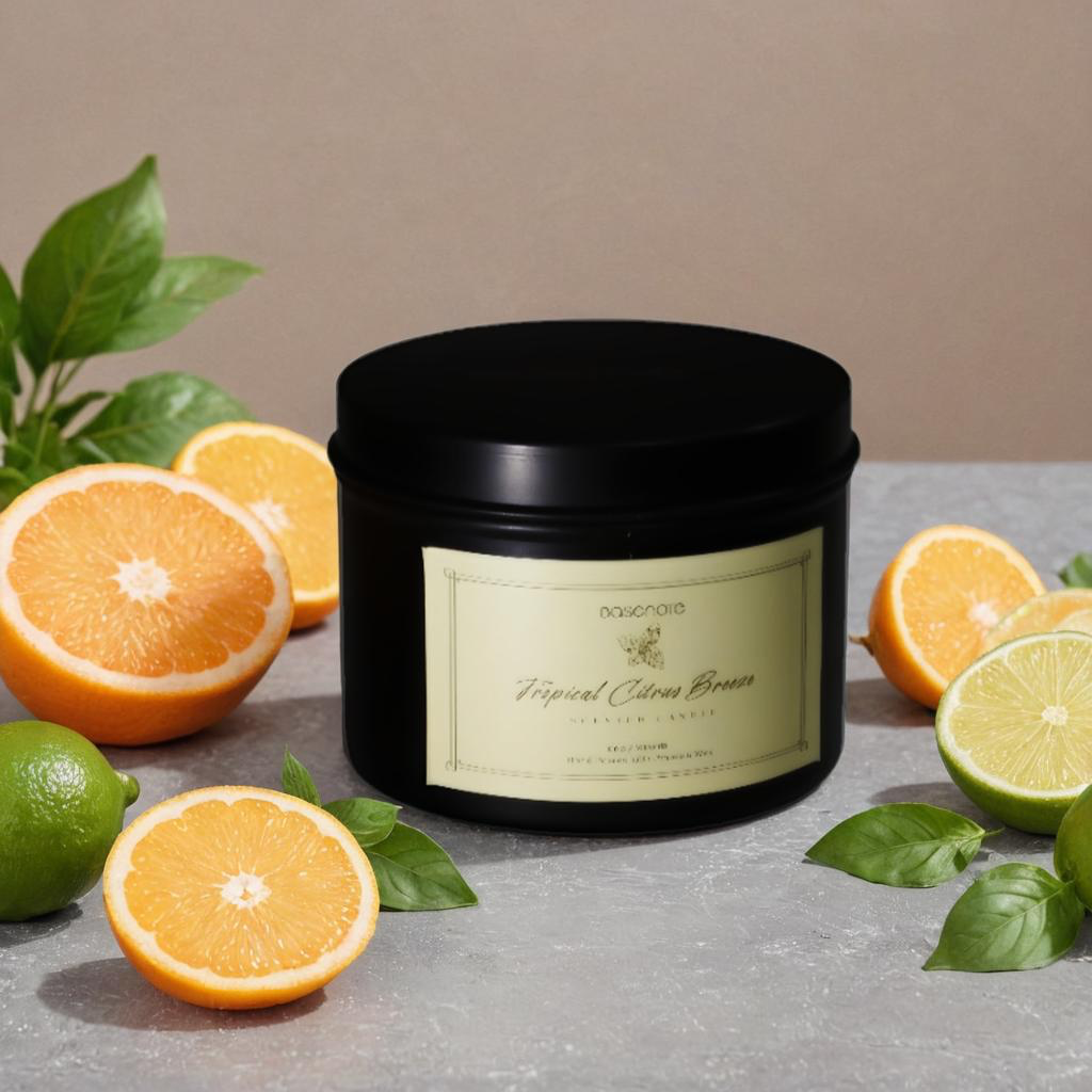 Tropical Citrus Breeze (Scented Candle)
